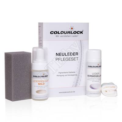Набор для очистки и защиты кожи автомобиля COLOURLOCK Neuleder Pflegeset mit Leder Versiegelung Leather Shield