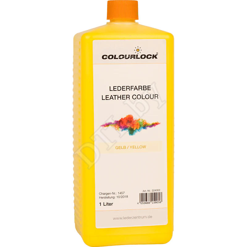 COLOURLOCK Краска для кожи Lederfarbe gelb, желтая 1 л