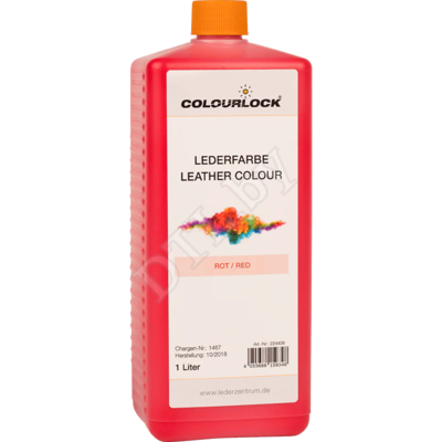 COLOURLOCK Краска для кожи Lederfarbe rot, красная 1 л