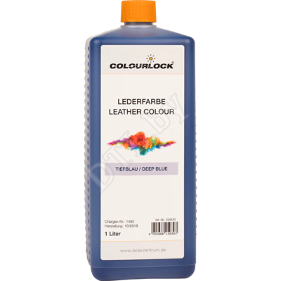 COLOURLOCK Краска для кожи Lederfarbe tiefblau, темно-синяя 1 л