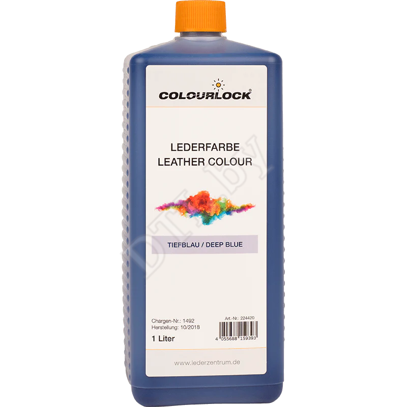 COLOURLOCK Краска для кожи Lederfarbe tiefblau, темно-синяя 1 л