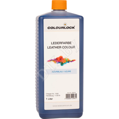 COLOURLOCK Краска для кожи Lederfarbe azurblau, лазурно-голубая 1 л