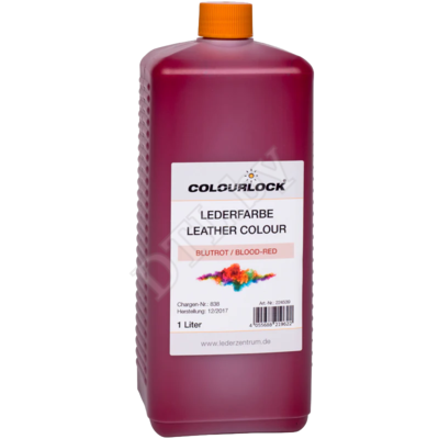 COLOURLOCK Краска для кожи Lederfarbe blutrot, кроваво-красная 1 л