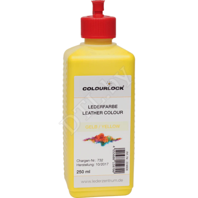COLOURLOCK Краска для кожи Lederfarbe gelb, желтая 250 мл