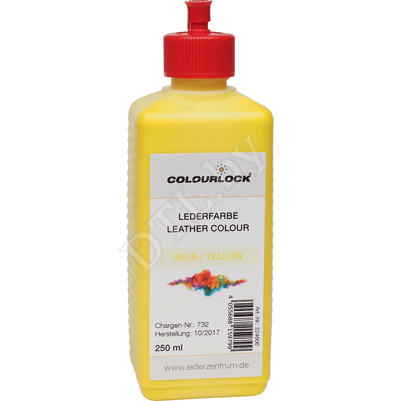 COLOURLOCK Краска для кожи Lederfarbe gelb, желтая 250 мл