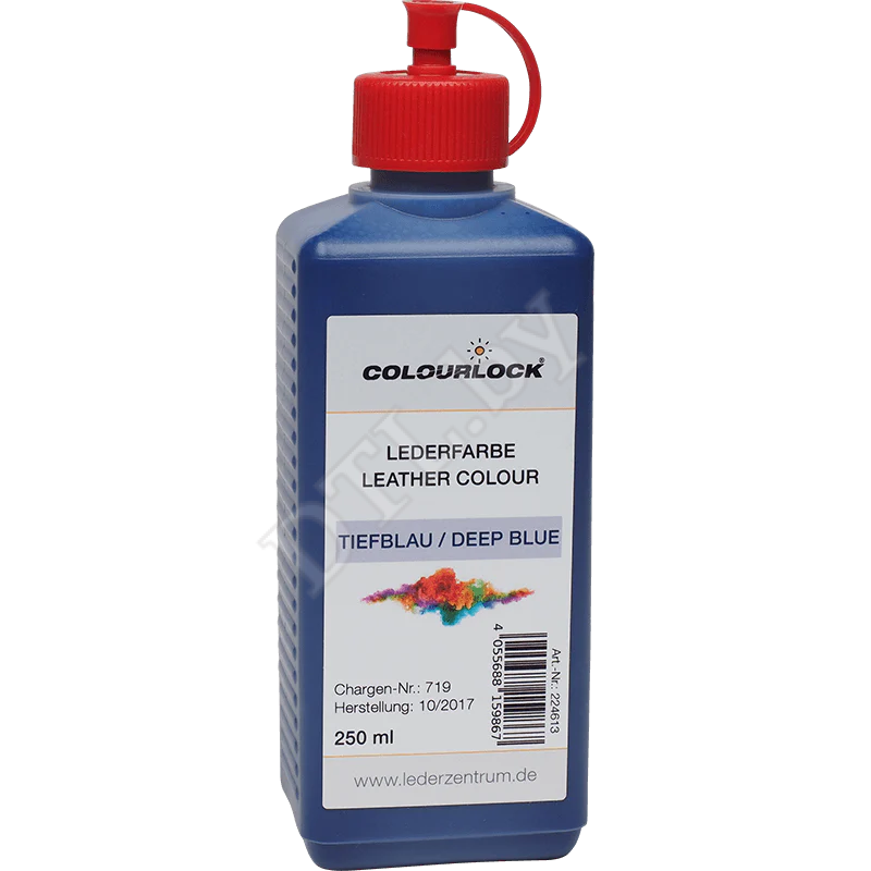 COLOURLOCK Краска для кожи Lederfarbe tiefblau, темно-синяя 250 мл