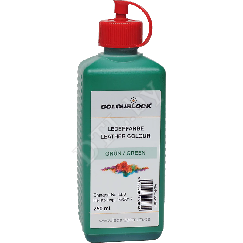 COLOURLOCK Краска для кожи Lederfarbe grün, зелёная 250 мл