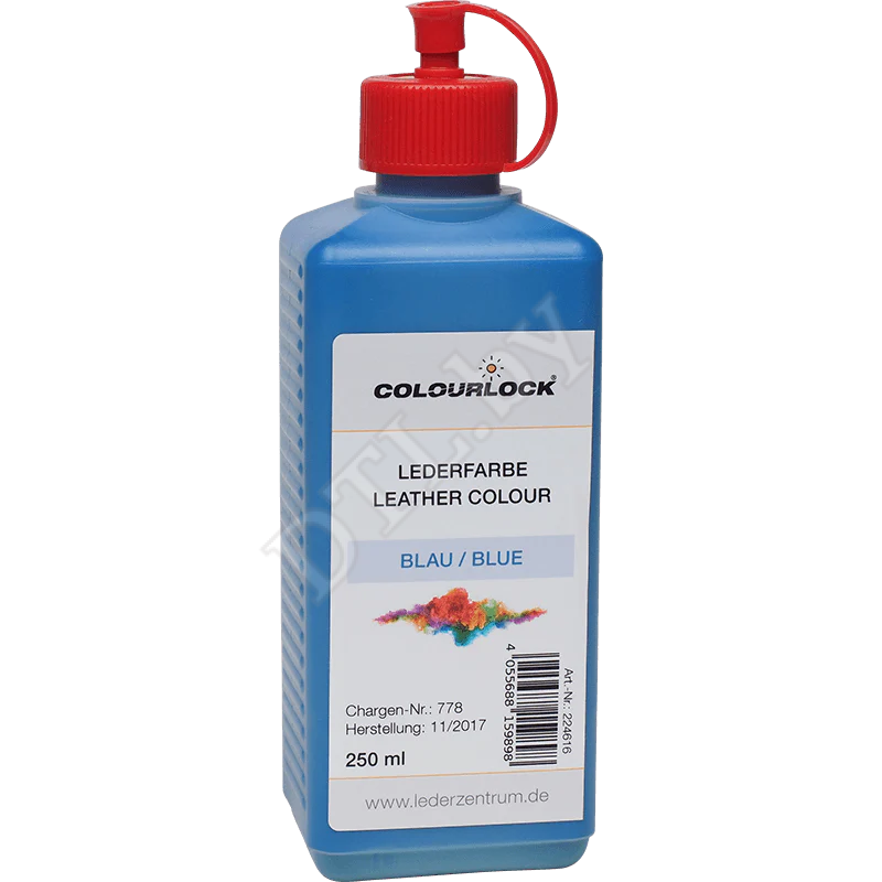 COLOURLOCK Краска для кожи Lederfarbe blau, синяя 250 мл
