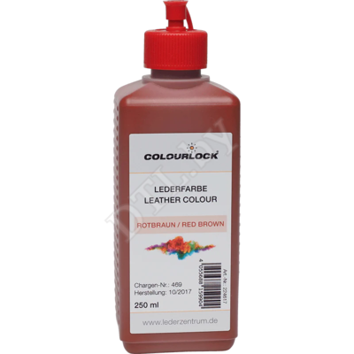 COLOURLOCK Краска для кожи Lederfarbe rotbraun, красно-коричневая 250 мл