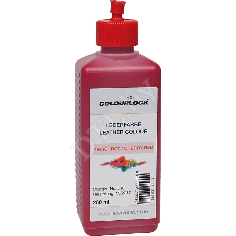 COLOURLOCK Краска для кожи Lederfarbe kirschrot, вишнево-красная 250 мл