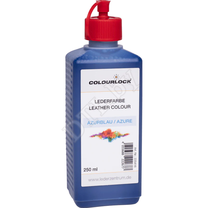 COLOURLOCK Краска для кожи Lederfarbe azurblau, лазурно-голубая 250 мл