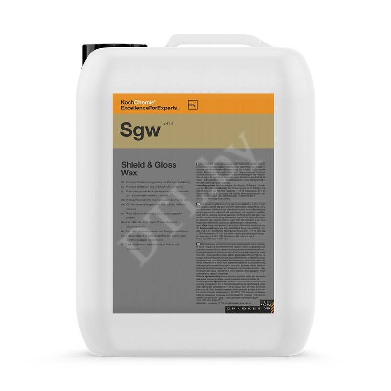 Shield & Gloss Wax Консервирующий воск премиум-класса с добавками для придания насыщенного блеска Koch-Chemie 10л.