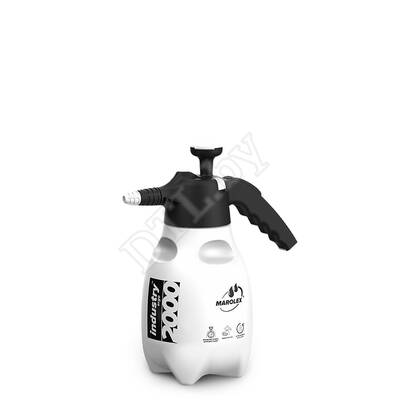 Ручной чёрный помповый опрыскиватель Industry ergo Acid line 2000 (Viton)