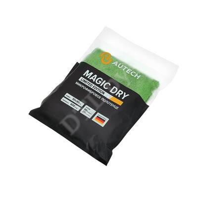 MAGIC DRY Микрофибровое полотенце 50*80 см, зелёное, 600 гр/м2 для сушки авто
