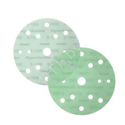 Шлифовальный круг Superassilex Green K1000 152мм, 15 отверстий