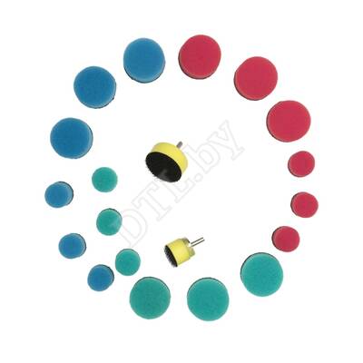 Комплект - Подложки для кругов к гибкому валу + круги - 20 предметов